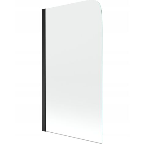 Pare-baignoire pivotant 70x140 cm, Noir