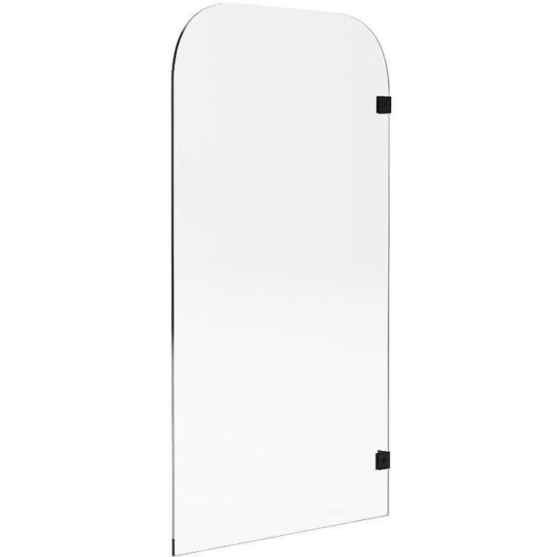 Vente-unique - Pare baignoire réversible aux angles arrondis style industriel - 80x140 cm - timour