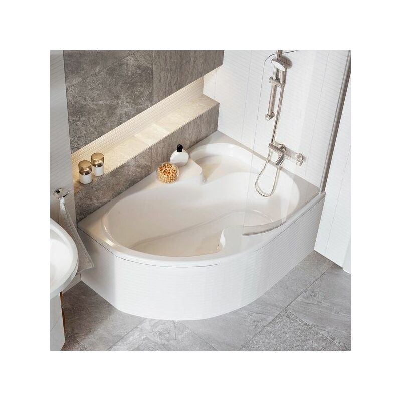 Ravak - Pare-bain pour baignoire rosa i | Gauche - 140/150 cm