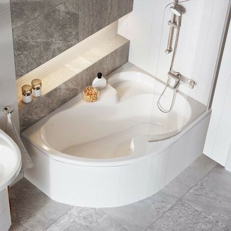 Pare-bain pour baignoire ROSA I  Version: Droite - Dimensions pare bain: 160/170 cm