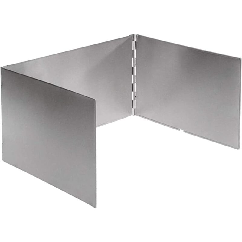 Pare-brise à panneau pliable, écran de Camping en aluminium, cuisinière à gaz Portable, gamme de pare-brise extérieur