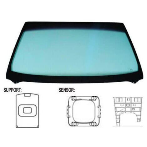 Pare-brise avant teinté vert reflectant acoustique pour capteur Citroen C4 2004-2010