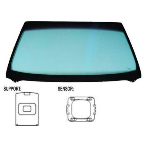 Pare-brise avant teinté vert reflectant pour capteur Citroen C4 1 2004-2010