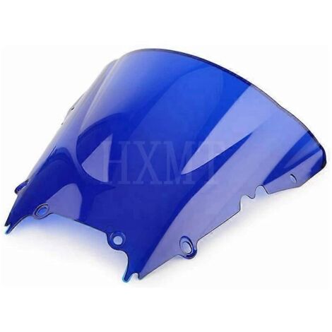 Pare-brise bleu pour moto Yamaha YZF 600 R6 (1998-2002)