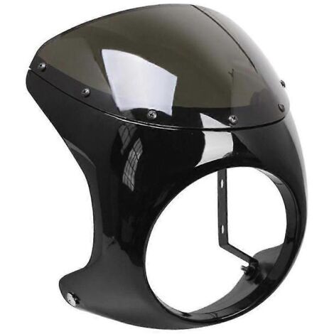 Pare-brise, carénage de phare avant pour moto Cafe Racer 7' Universel Haute Qualité--01