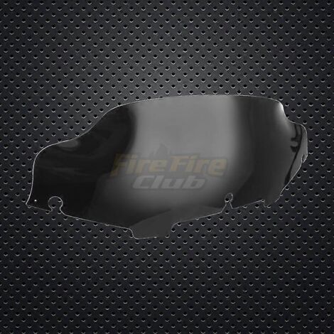Pare-brise chromé/noir/transparent 6'8" pour moto Harley Electra Street Glide FLHX Touring 1996-2013 - Style 2 6 pouces