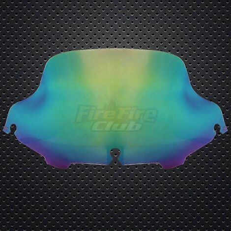 Pare-brise chromé/noir/transparent 6'8" pour moto Harley Electra Street Glide FLHX Touring 1996-2013 - Style 8