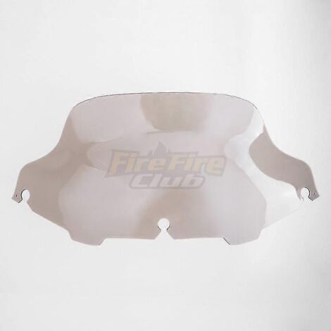 Pare-brise chromé/noir/transparent 6'8" pour moto Harley Electra Street Glide FLHX Touring 1996-2013 - Style 9 8 pouces