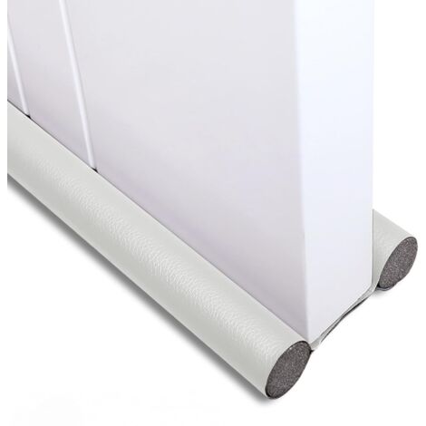 Pare-brise de bas de porte, insonorisé, coupe-vent, anti-poussière, anti-lumière, anti-insectes, 93 cm (blanc)