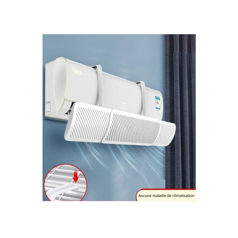 Pare-brise de climatisation Anti-soufflage Direct, coupe-vent universel mural, déflecteur de sortie d'air, Guide d'air froid