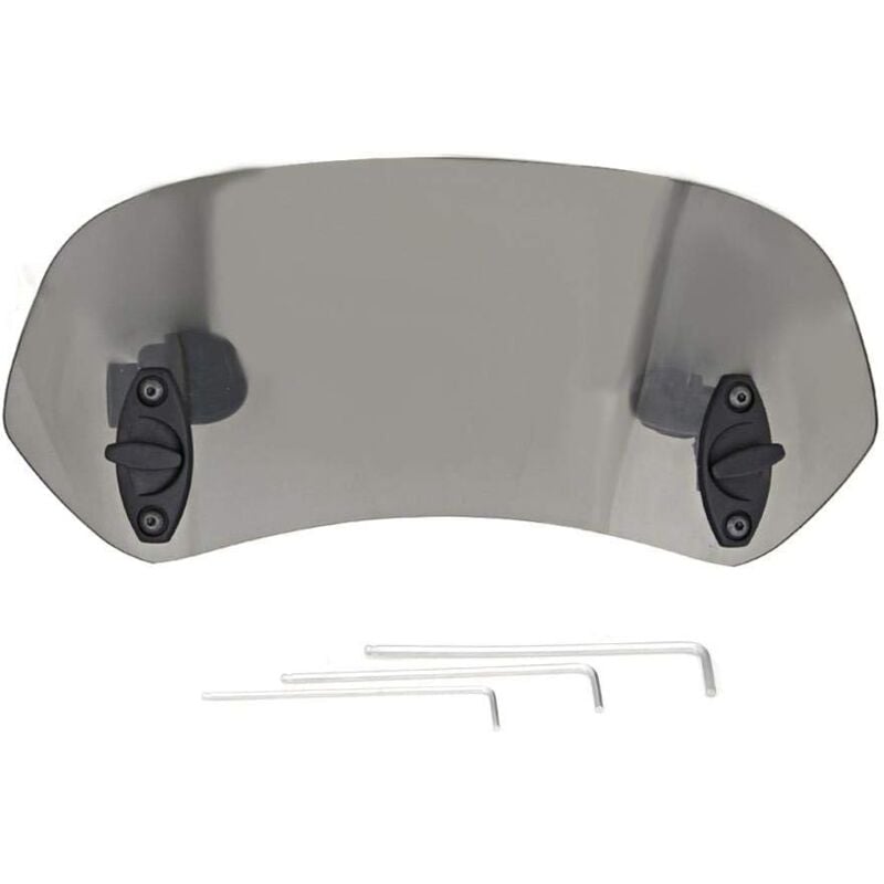 Ersandy - Pare-Brise de Moto-Clip réglable sur Pare-Brise déflecteur de Vent Accessoires de Pare-Brise pour Moto Tawny