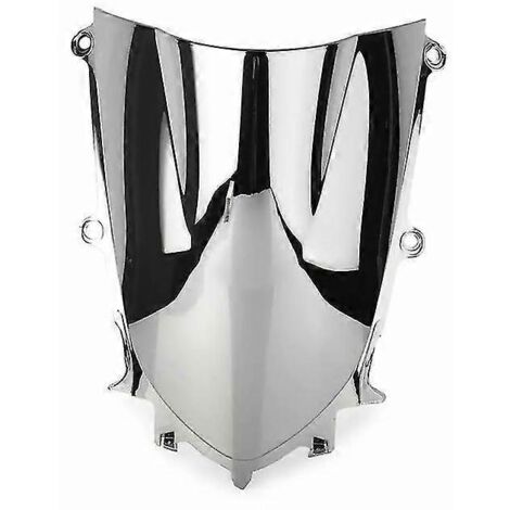 Pare-brise double bulle argenté pour moto Yamaha YZF600 R6 R7 (2017-2022)