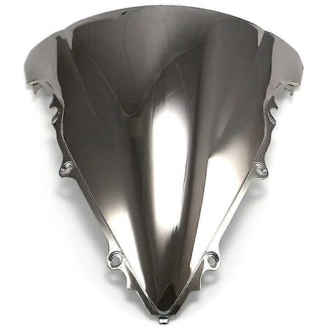 Pare-brise double bulle chromé pour moto Yamaha YZF-R6 YZF600R 2003-2005 / R6S 2006-2009