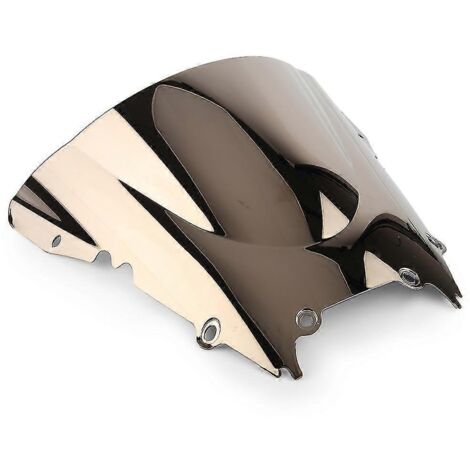 Pare-brise double bulle coupe-vent en ABS pour moto Yamaha YZF-R6 600 (1998-2002) - Argent