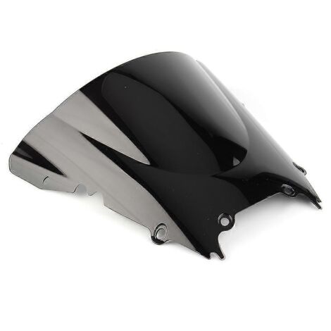 Pare-brise double bulle coupe-vent en ABS pour moto Yamaha YZF-R6 600 (1998-2002) - Noir