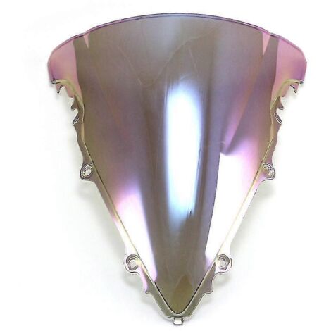 Pare-brise double bulle pour moto Yamaha YZF-R6 YZF600R 2003-2005 / R6S 2006-2009 - Couleur : Iridium clair