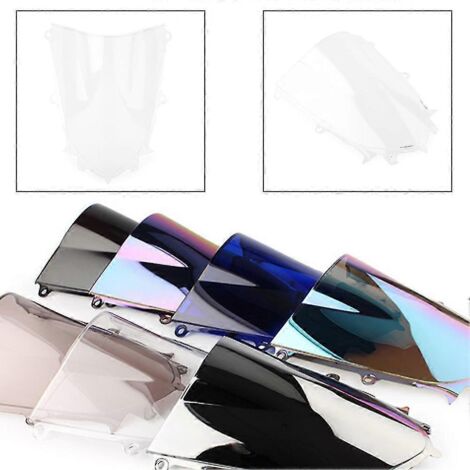 Pare-brise double bulle transparent pour Yamaha YZF R6 600 R7 700 YZFR6 YZFR7 (2017-2022) - Accessoires moto