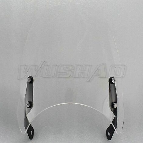 Pare-brise moto Husqvarna Svartpilen Vitpilen 701 401 250 (2018-2020) - Support de pare-brise et fixation de phare - Type A transparent