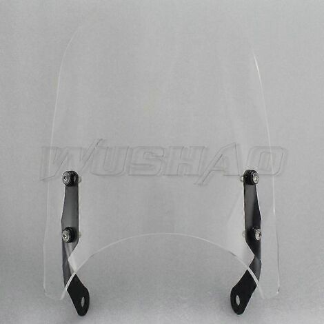 Pare-brise moto Husqvarna Svartpilen Vitpilen 701 401 250 (2018-2020) - Support de pare-brise et fixation de phare - Type B transparent