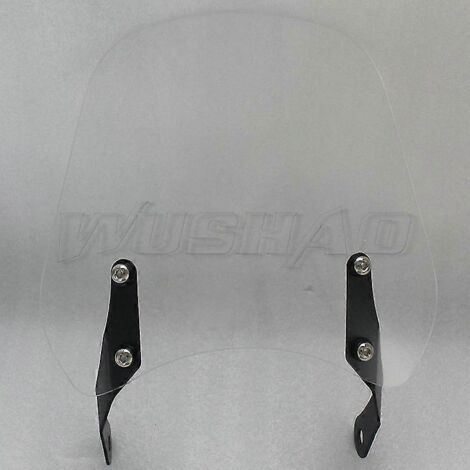 Pare-brise moto Husqvarna Svartpilen Vitpilen 701 401 250 (2018-2020) - Support de pare-brise et fixation de phare - Type D transparent