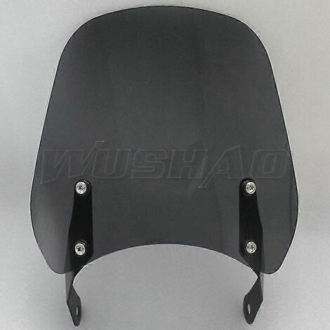 Pare-brise moto pour Husqvarna Svartpilen Vitpilen 701 401 250 (2018-2020) - Support de pare-brise et fixation de phare - Gris type D