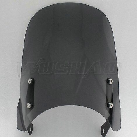 Pare-brise moto pour Husqvarna Svartpilen Vitpilen 701 401 250 (2018-2020) - Support de pare-brise et fixation de phare - Type B, gris