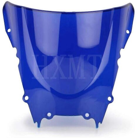 Pare-brise noir et blanc pour moto Yamaha YZF 600 R6 (1998-2002) - Bleu