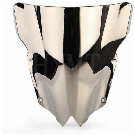Pare-brise noir pour moto Yamaha YZF 600 R6 (2008-2016) - Argent