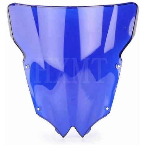 Pare-brise noir pour moto Yamaha YZF 600 R6 (2008-2016) - Bleu