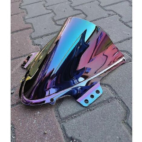 Pare-brise pour Suzuki GSX-R1000 (2005-2006) K5/K6, finition iridium fumé bleu transparent.