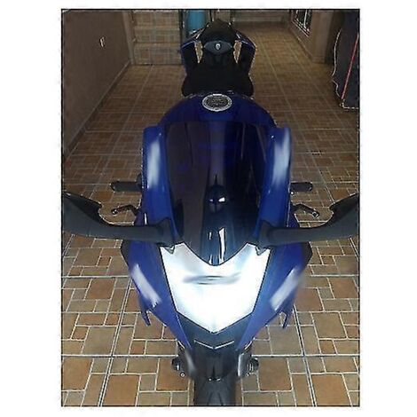 Pare-brise pour Yamaha YZF-R6 (2017-2021) - Déflecteurs de pare-brise fumés iridium bleu