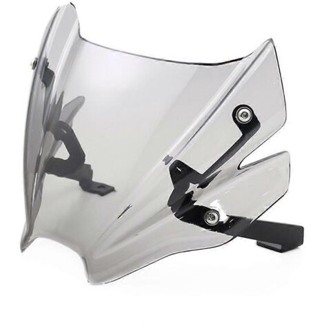 Pare-brise sport pour moto, visière transparente grise