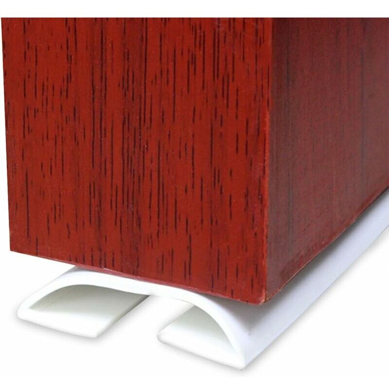 Pare-brouillon de porte, insonorisant sous la porte du brouillon et économiseur d'énergie direct pour la porte intérieure (blanc, 1m),