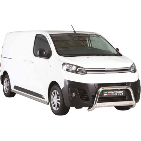 Pare-buffle Avant pour Citroen Jumpy SpaceTourer 2016-2026 63 mm en Acier Gris