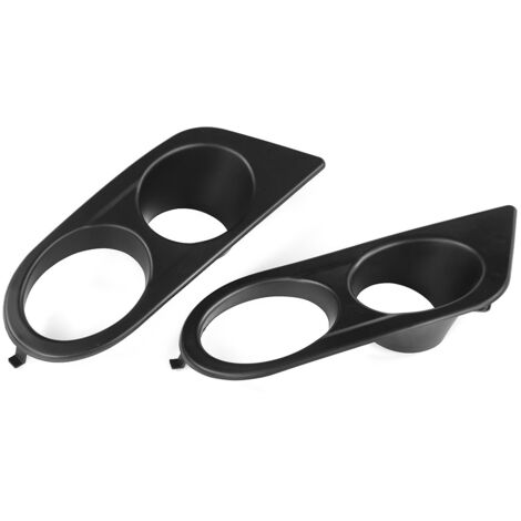 Pare-chocs antibrouillard garde, 2 pièces pare-chocs avant antibrouillard couverture double trous accessoire de voiture adapté pour E46 M3 2001-2006[Matte Black]