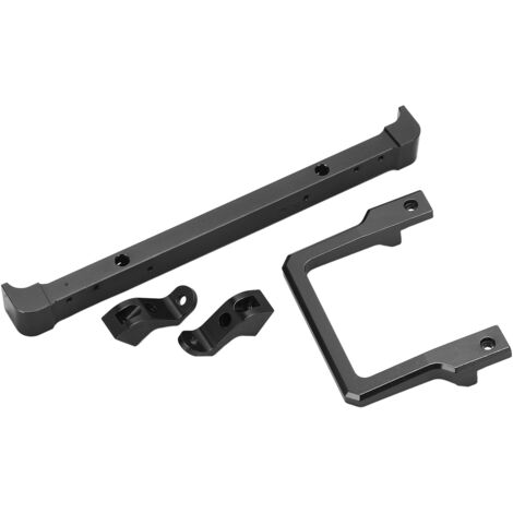 Pare-chocs avant en alliage d'aluminium noir pour MN D90 99s, pièce tuning et accessoire pour voiture radiocommandée 1/10.