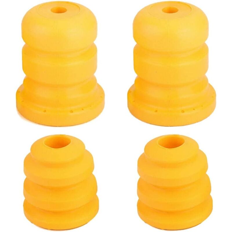 Pare-chocs de bras de suspension avant Pare-chocs de bras de voiture, 4pcs Bloc tampon avant et arrière, Pare-chocs d'essieu arrière de contrôle