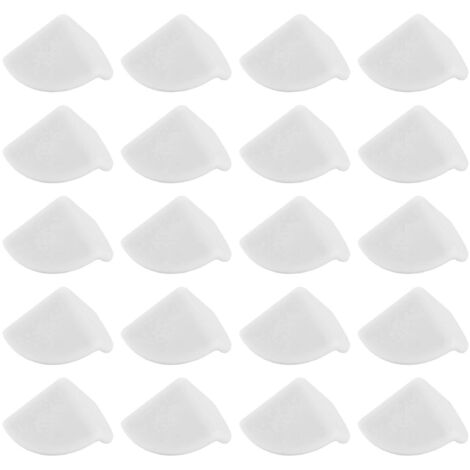 Pare-Chocs de sécurité Edge, Protecteur de Coin de Bureau Adhésif en Silicone Souple pour Fenêtre (Blanc)