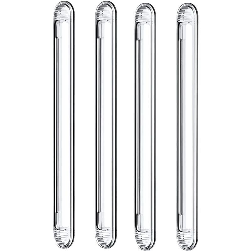 Pare-chocs en silicone transparent pour porte d'armoire, porte de voiture, tiroir, porte de douche, couvercle de toilette (4 longs)-LIAIKI
