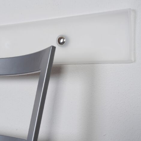 Pare-chocs transparent pour chaises cm 60x10 h en me'thacrylate transparent avec vis chevilles et goujons