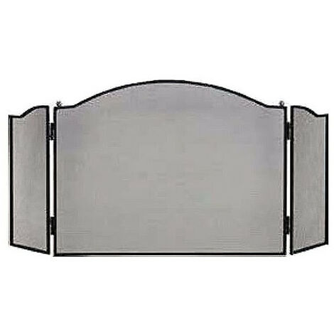 Pare-feu cheminée 60 cm de hauteur – Largeur 128 cm – Profondeur 25 cm – Pour espaces intérieurs – Poids 6 kg – Ruecab