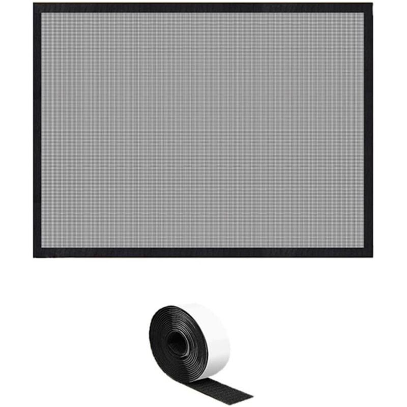 Pare-feu en maille pour cheminée ,PVC noire améliore de votre espace de vie tout en offrant une sécurité essentielle pour les enfants (29x40in/73.7 x