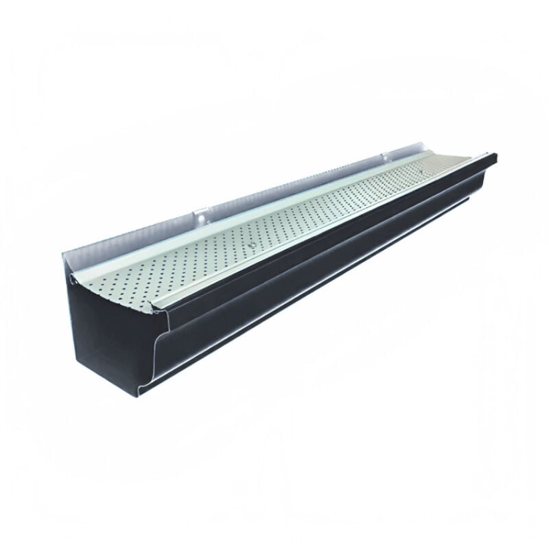 Aluhome - Pare-feuille alu pour gouttière G400 (2,28m)