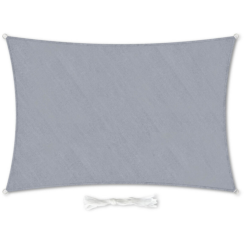 Blumfeldt - Pare - solaire bambuswald - rectangulaire - 2x4 m - perméable à l'air - gris foncé