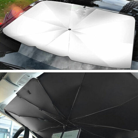 Pare-soleil de pare-brise de voiture, parapluie pliable pour pare-brise de voiture (14080CM)