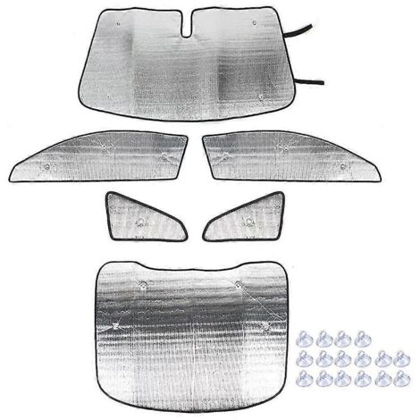Pare-soleil de pare-brise pour voiture (2015-2023), protection thermique, tapis de protection solaire pour vitres, accessoires, lot de 6