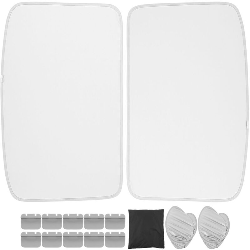 Ineasicer - Pare-soleil de toit en verre, type divisé, gris, pare-soleil de remplacement pour Tesla Model 3 (2018 à 2023)