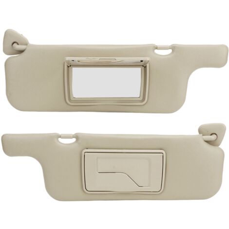 Pare-soleil de voiture gris, 2 pièces, panneau de protection pour miroir de maquillage pour E120 E130 2001 à 2007 neuvième génération