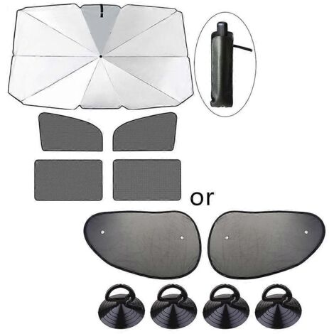 Pare-soleil de voiture parasol pare-brise anti-UV protection solaire visière - taille M - blocage des rayons UV - ombrelle auto.