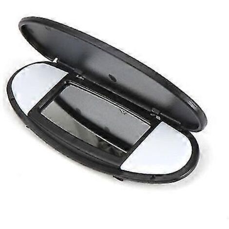 Pare-soleil de voiture pour BMW Mini Cooper S One JCW R55 R56 R57 R59 R60 (2007-2014) - Miroir de maquillage, cache-lampe et capuchon de lampe inclus  Noir avec capuchon de lampe